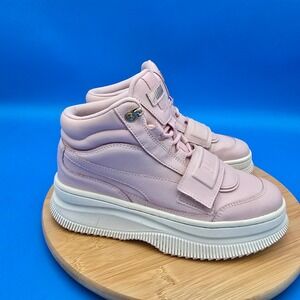 PUMA Deva Platform High‎ Top Sneaker Women's US 7.5Pink Athletic Shoes